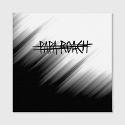 Холст квадратный Papa roach Streak logo, цвет: 3D-принт — фото 2
