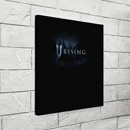 Картина квадратная Logo V Rising / 3D-принт – фото 3