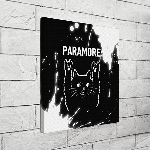 Картина квадратная Группа Paramore и Рок Кот / 3D-принт – фото 3