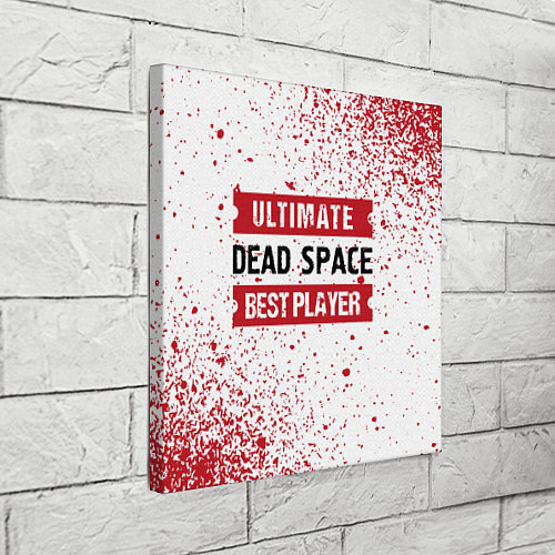 Картина квадратная Dead Space: красные таблички Best Player и Ultimat / 3D-принт – фото 3