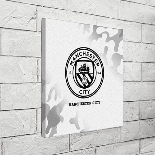 Картина квадратная Manchester City Sport на светлом фоне / 3D-принт – фото 3