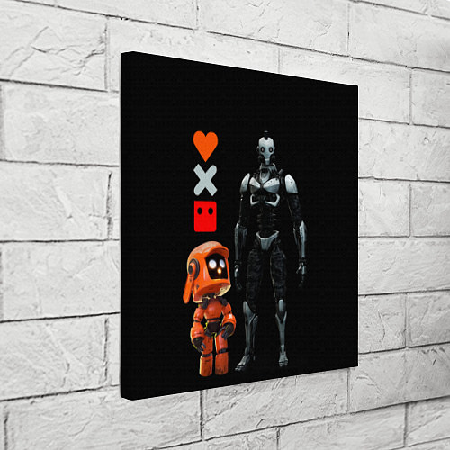 Картина квадратная Любовь Смерть и Роботы Love Death and Robots / 3D-принт – фото 3