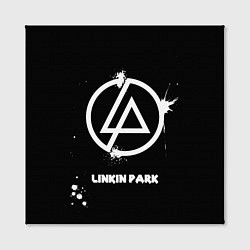 Холст квадратный Linkin Park логотип краской, цвет: 3D-принт — фото 2