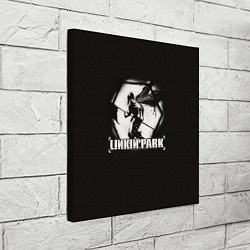 Холст квадратный Linkin Park рисунок баллончиком, цвет: 3D-принт — фото 2