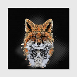 Холст квадратный Красивая лисица, цвет: 3D-принт — фото 2