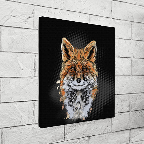 Картина квадратная Красивая лисица / 3D-принт – фото 3