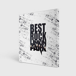 Холст квадратный Linkin Park BEST ROCK, цвет: 3D-принт