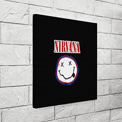 Холст квадратный Nirvana гранж, цвет: 3D-принт — фото 2
