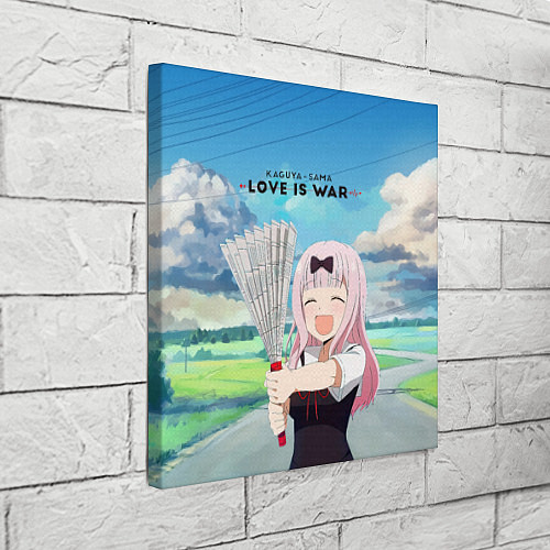 Картина квадратная Love is war / 3D-принт – фото 3