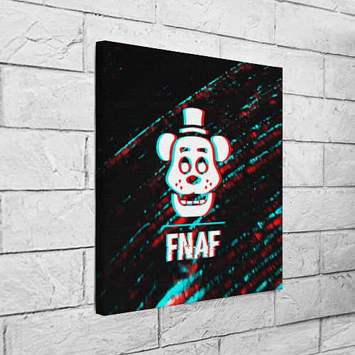 Картина квадратная FNAF в стиле Glitch Баги Графики на темном фоне / 3D-принт – фото 3