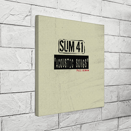 Картина квадратная Sum 41 - The Acoustics Full Album / 3D-принт – фото 3