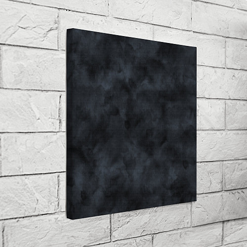 Картина квадратная Акварельные разводы черный / 3D-принт – фото 3