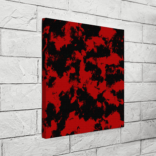 Картина квадратная Черно-красная абстракция / 3D-принт – фото 3
