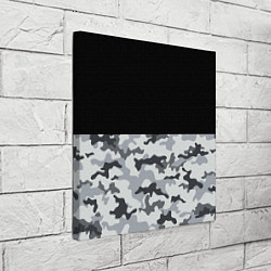 Холст квадратный Полукамуфляж Тёмно-Серый, цвет: 3D-принт — фото 2