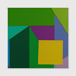 Холст квадратный Абстрактный случайный набор геометрических фигур -, цвет: 3D-принт — фото 2
