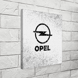 Холст квадратный Opel с потертостями на светлом фоне, цвет: 3D-принт — фото 2