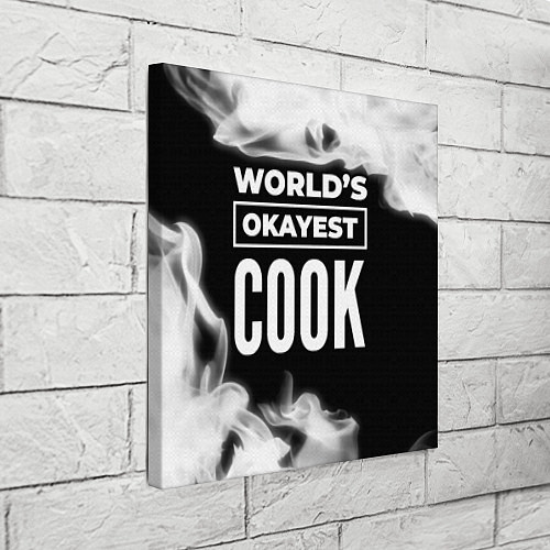 Картина квадратная Worlds okayest cook - dark / 3D-принт – фото 3