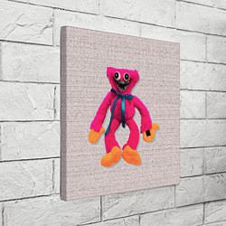 Холст квадратный Киси Миси объёмная игрушка - Kissy Missy, цвет: 3D-принт — фото 2