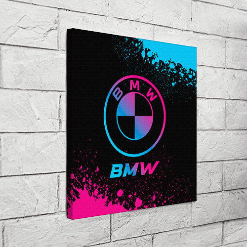 Картина квадратная BMW - neon gradient / 3D-принт – фото 3