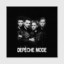 Холст квадратный Depeche Mode - black & white portrait, цвет: 3D-принт — фото 2