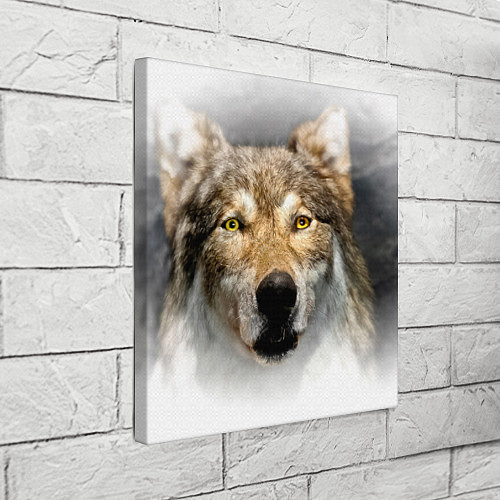 Картина квадратная Волк: зима / 3D-принт – фото 3