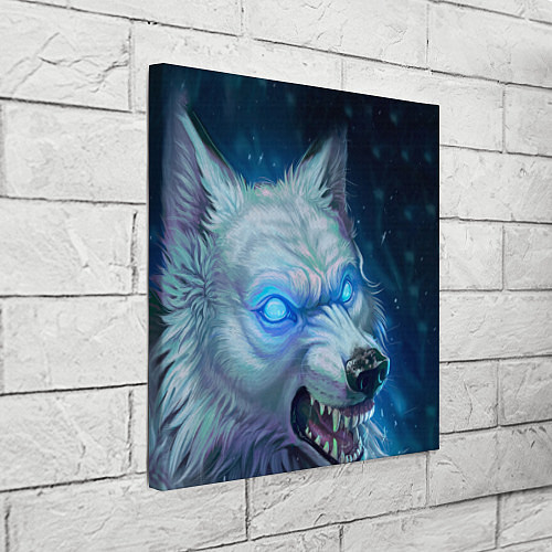 Картина квадратная Ледяной волк / 3D-принт – фото 3