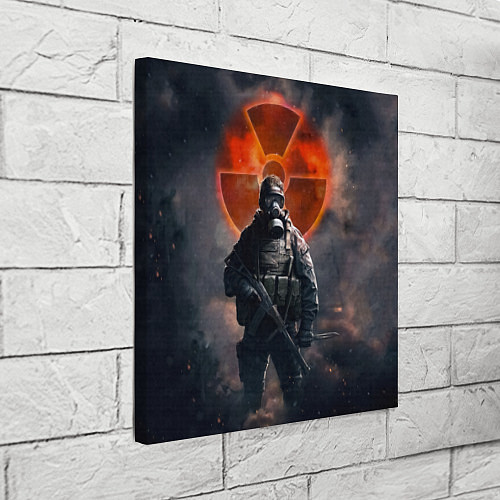 Картина квадратная STALKER Боец Долга / 3D-принт – фото 3