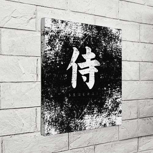 Картина квадратная Иероглиф samurai / 3D-принт – фото 3