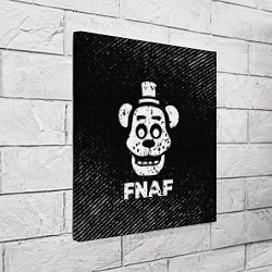 Холст квадратный FNAF с потертостями на темном фоне, цвет: 3D-принт — фото 2