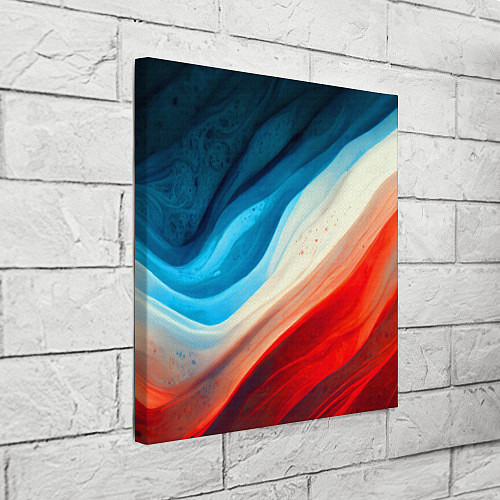 Картина квадратная Неоновые яркие волны / 3D-принт – фото 3