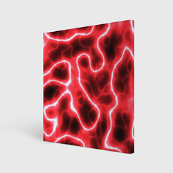 Холст квадратный Огненный камуфляж, цвет: 3D-принт
