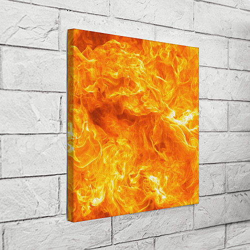 Картина квадратная Бушующий огонь / 3D-принт – фото 3