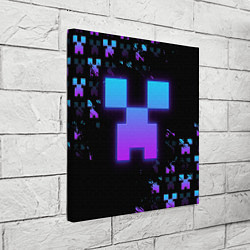 Холст квадратный Minecraft градиент, цвет: 3D-принт — фото 2
