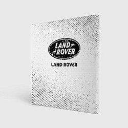Холст квадратный Land Rover с потертостями на светлом фоне, цвет: 3D-принт