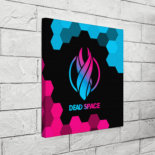 Картина квадратная Dead Space - neon gradient / 3D-принт – фото 3