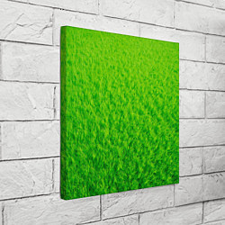 Холст квадратный Трава зеленая, цвет: 3D-принт — фото 2