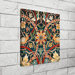 Холст квадратный Ковер с птицами, цвет: 3D-принт — фото 2