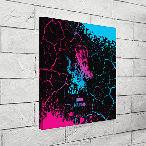 Картина квадратная Iron Maiden - neon gradient / 3D-принт – фото 3