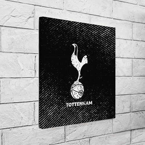 Картина квадратная Tottenham с потертостями на темном фоне / 3D-принт – фото 3