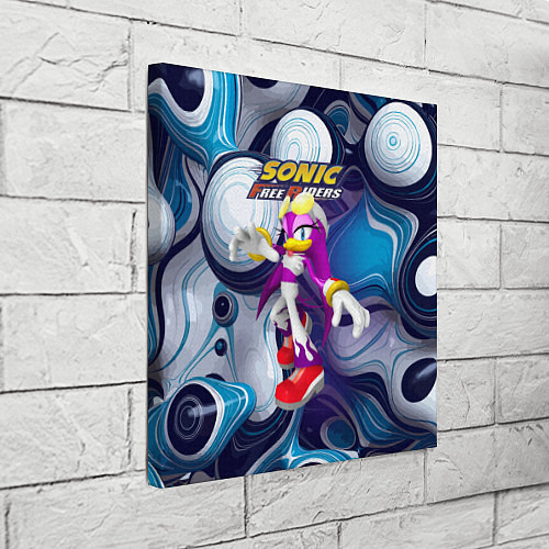 Картина квадратная Sonic - ласточка Вейв - Free riders - pattern / 3D-принт – фото 3