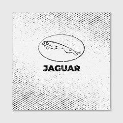 Холст квадратный Jaguar с потертостями на светлом фоне, цвет: 3D-принт — фото 2