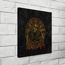 Холст квадратный Slipknot - death, цвет: 3D-принт — фото 2