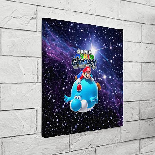 Картина квадратная Super Mario Galaxy - Nintendo / 3D-принт – фото 3