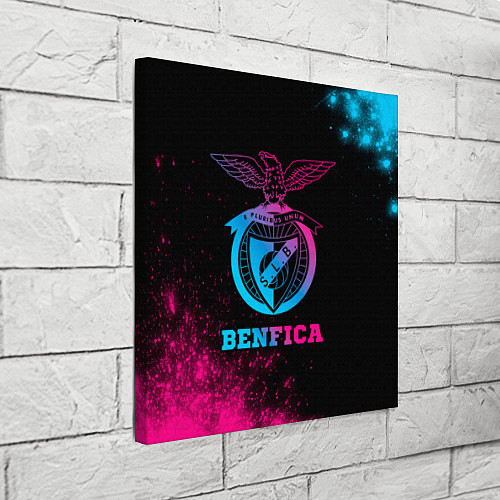 Картина квадратная Benfica - neon gradient / 3D-принт – фото 3