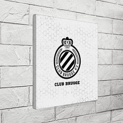 Холст квадратный Club Brugge sport на светлом фоне, цвет: 3D-принт — фото 2