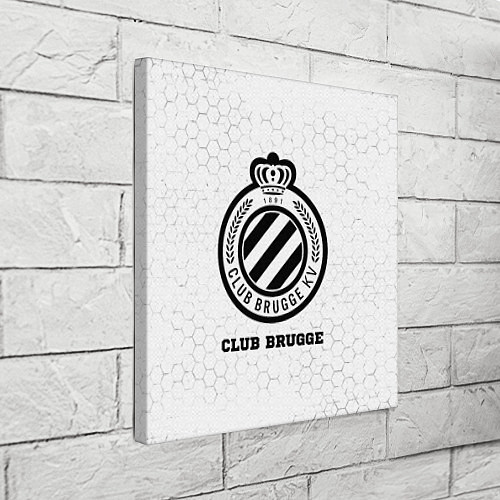 Картина квадратная Club Brugge sport на светлом фоне / 3D-принт – фото 3