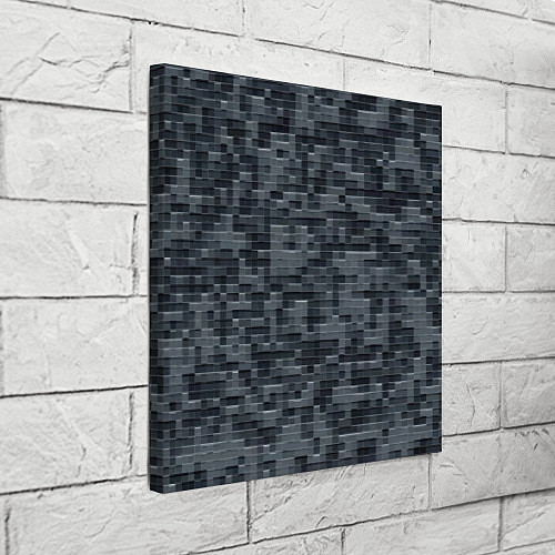 Картина квадратная Пиксельный паттерн - минимализм / 3D-принт – фото 3