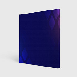 Холст квадратный Темно синий фон, цвет: 3D-принт