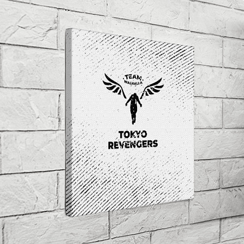 Картина квадратная Tokyo Revengers с потертостями на светлом фоне / 3D-принт – фото 3