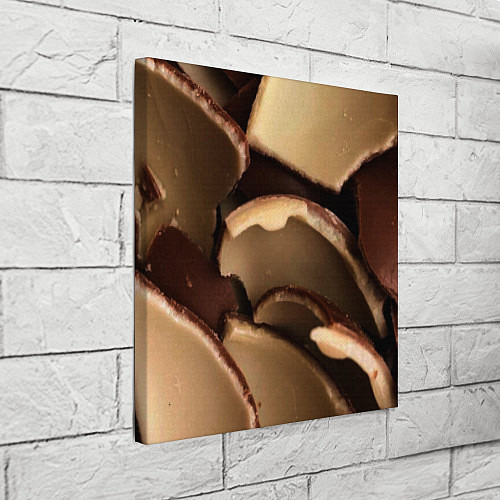 Картина квадратная Кусочки шоколадных яйиц / 3D-принт – фото 3